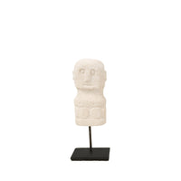 Bazar Bizar Zandstenen Sculptuur Sumba On Stand Naturel 7 x 4 x 17 cm