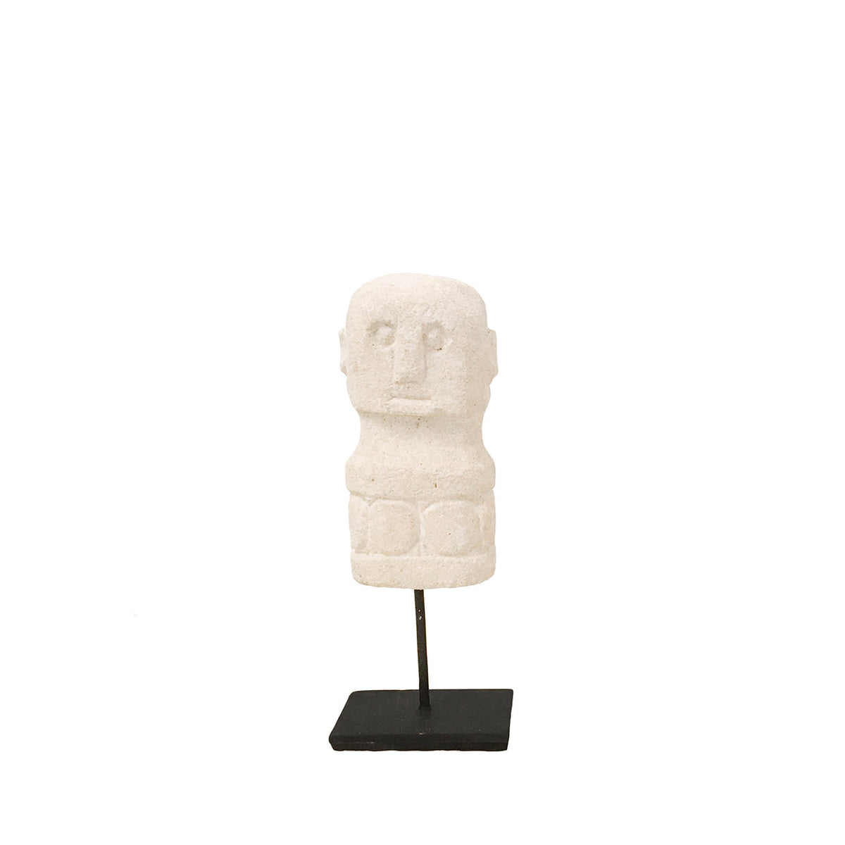 Bazar Bizar Zandstenen Sculptuur Sumba On Stand Naturel 7 x 4 x 17 cm