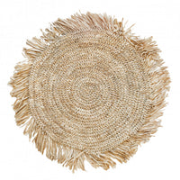 Bazar Bizar Raffia Placemat Fringe Naturel Ø45 cm