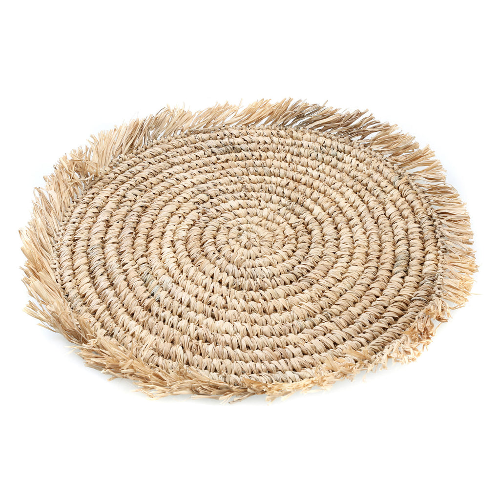 Bazar Bizar Raffia Placemat Fringe Naturel Ø45 cm
