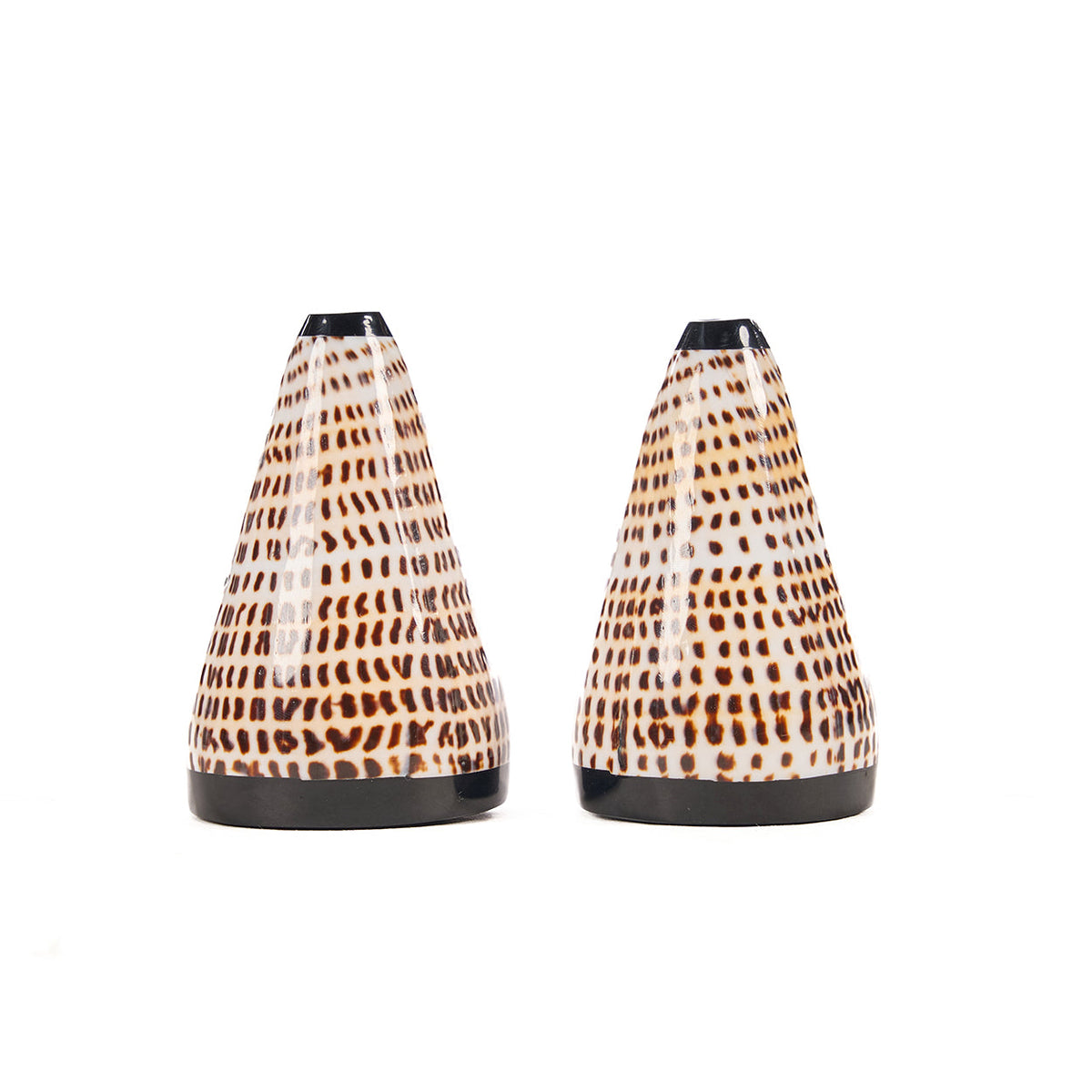 Bazar Bizar Schelp Peper- en zoutstel Shell Pan Naturel Ø6 x H10 cm - Set van 2