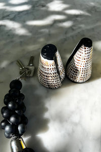 Bazar Bizar Schelp Peper- en zoutstel Shell Pan Naturel Ø6 x H10 cm - Set van 2
