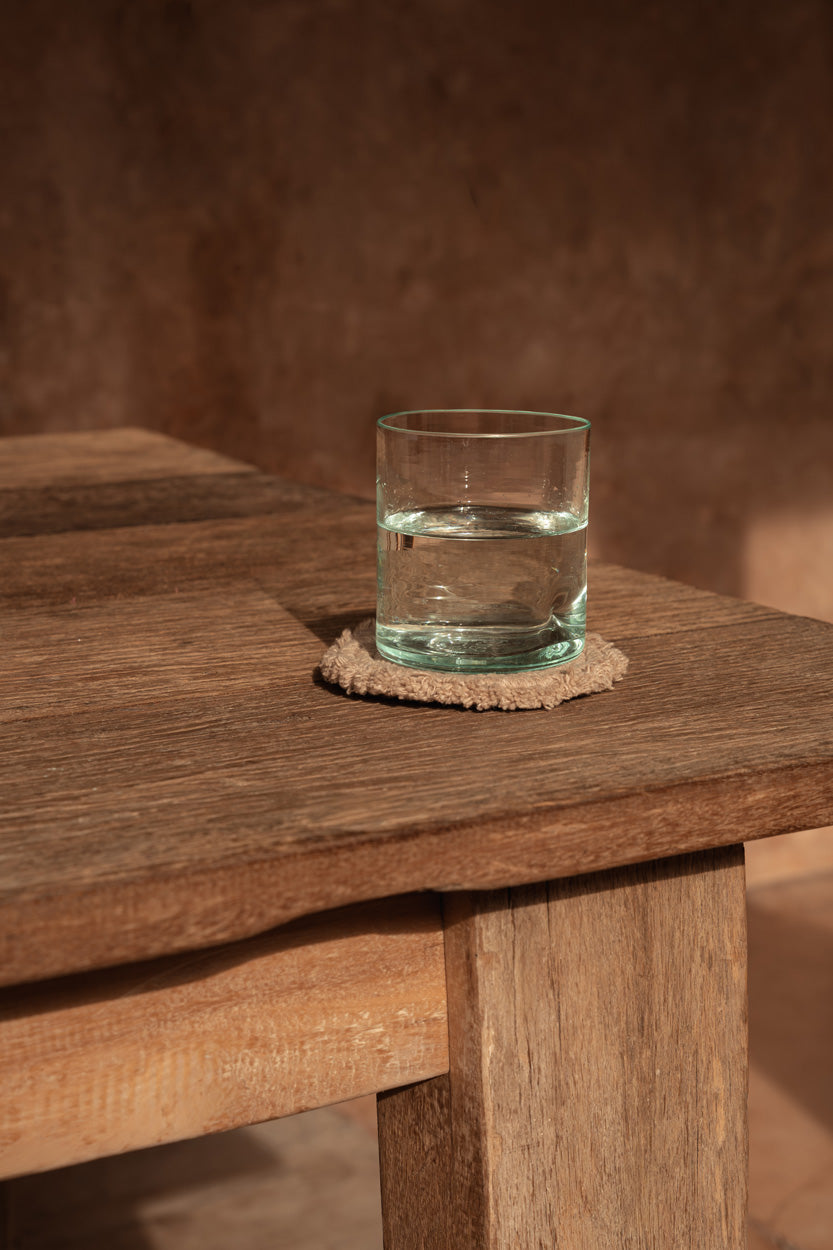 Bazar Bizar Glas On Rocks Naturel Ø8 x H9 cm