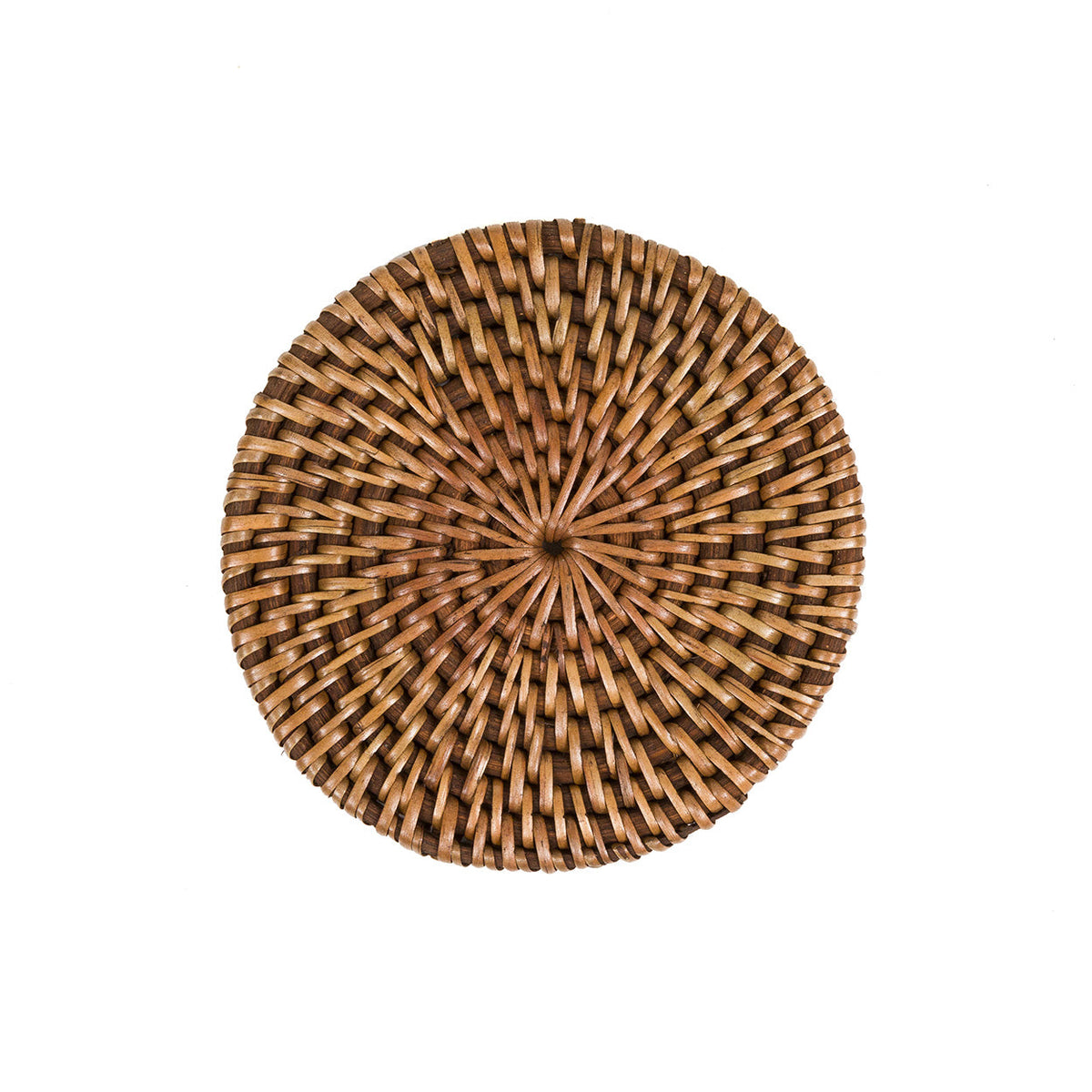 Bazar Bizar Rotan Onderzetter Colonial Naturel/Bruin Ø11 cm