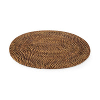 Bazar Bizar Rotan Placemat Colonial Oval Naturel/Bruin 30 x 40 cm