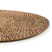 Bazar Bizar Rotan Placemat Colonial Oval Naturel/Bruin 30 x 40 cm