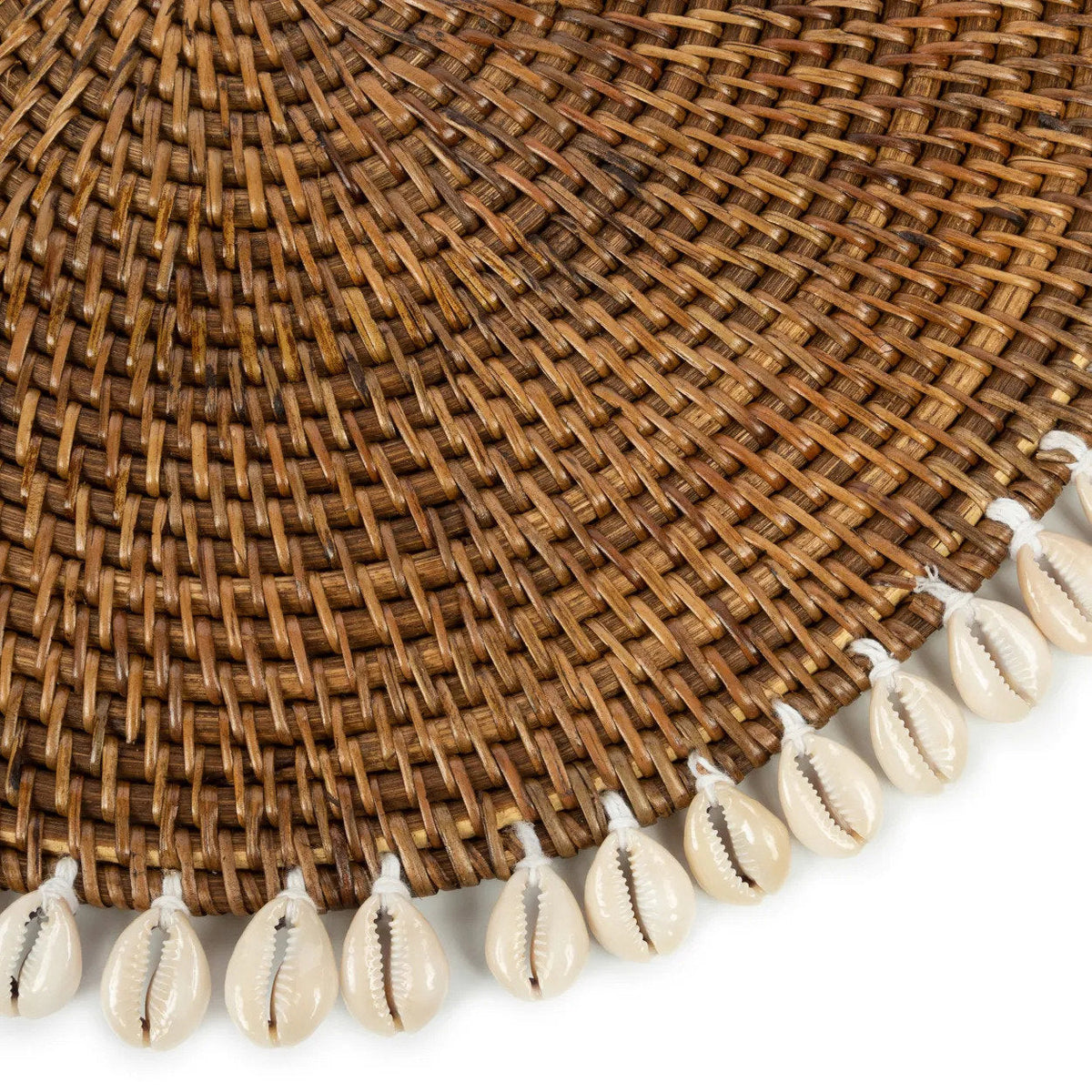 Bazar Bizar Rotan Placemat Colonial Shell Naturel/Bruin Ø40 cm