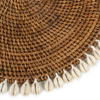 Bazar Bizar Rotan Placemat Colonial Shell Naturel/Bruin Ø40 cm