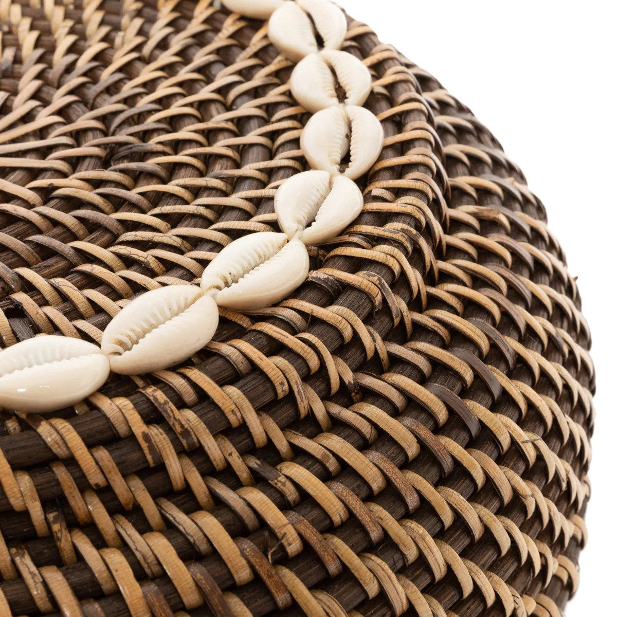 Bazar Bizar Rotan Mand Colonial Peek-a-Boo Naturel/Bruin Ø27 x H18 cm