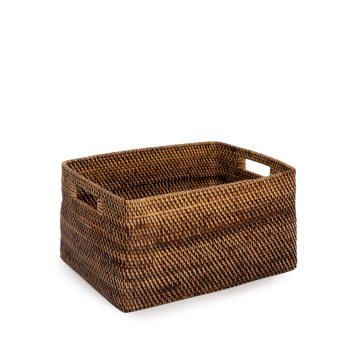 Bazar Bizar Rotan Mand Colonial Naturel/Bruin 36 x 46 x 23 cm
