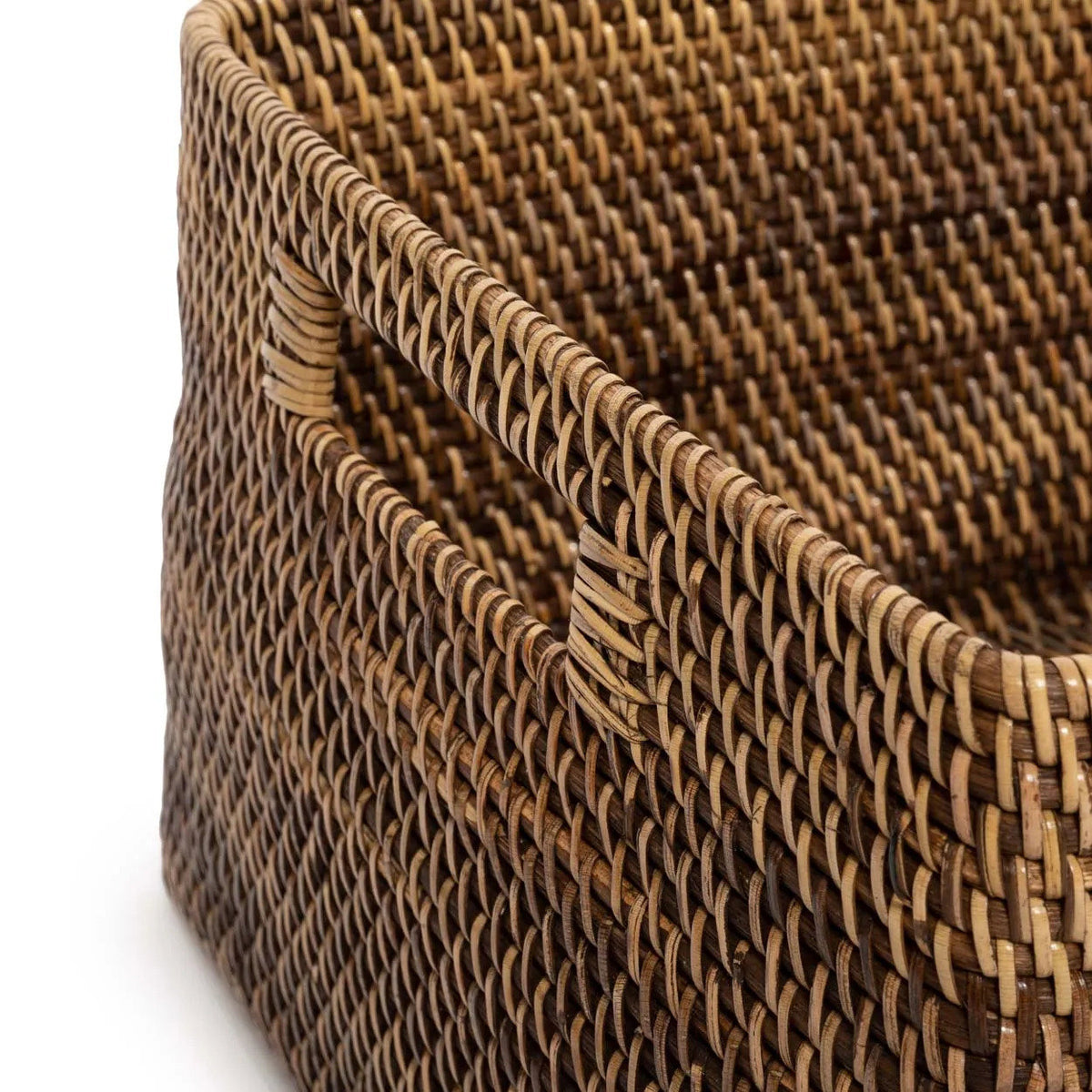 Bazar Bizar Rotan Mand Colonial Naturel/Bruin 36 x 46 x 23 cm
