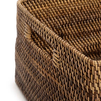 Bazar Bizar Rotan Mand Colonial Naturel/Bruin 36 x 46 x 23 cm