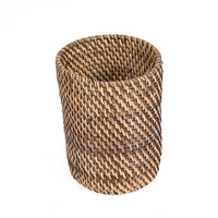 Bazar Bizar Rotan Bestekhouder Colonial Naturel/Bruin Ø11 x H17 cm