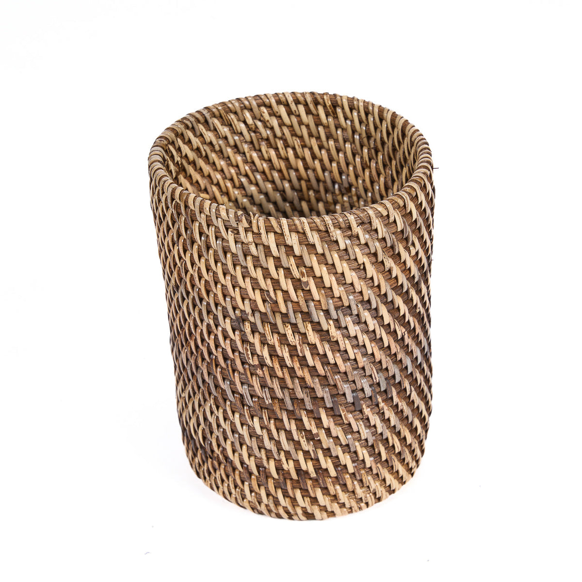 Bazar Bizar Rotan Bestekhouder Colonial Naturel/Bruin Ø11 x H17 cm
