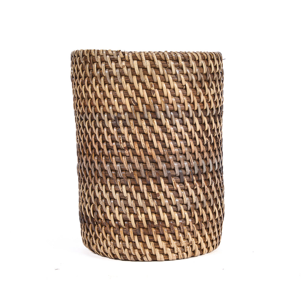 Bazar Bizar Rotan Bestekhouder Colonial Naturel/Bruin Ø11 x H17 cm