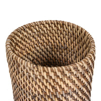 Bazar Bizar Rotan Bestekhouder Colonial Naturel/Bruin Ø11 x H17 cm