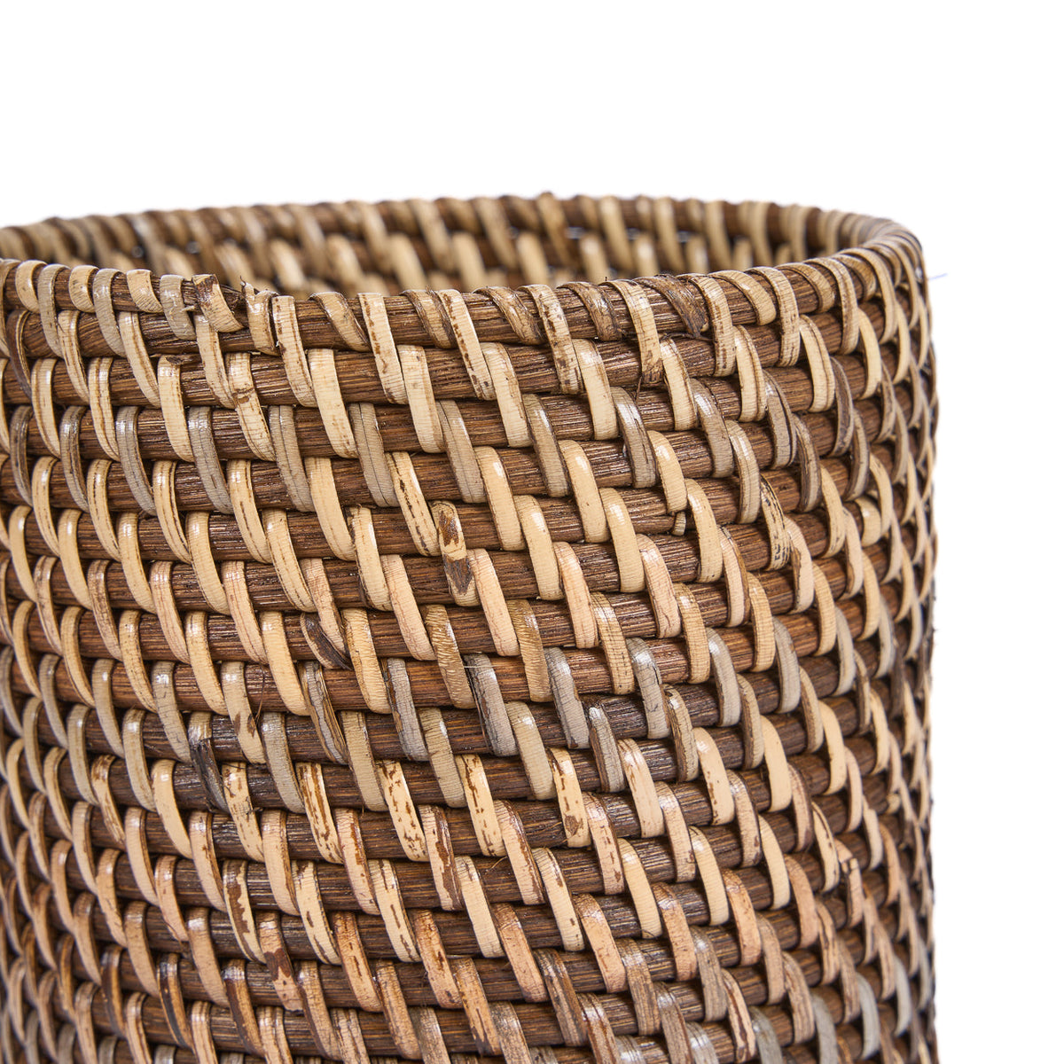 Bazar Bizar Rotan Bestekhouder Colonial Naturel/Bruin Ø11 x H17 cm