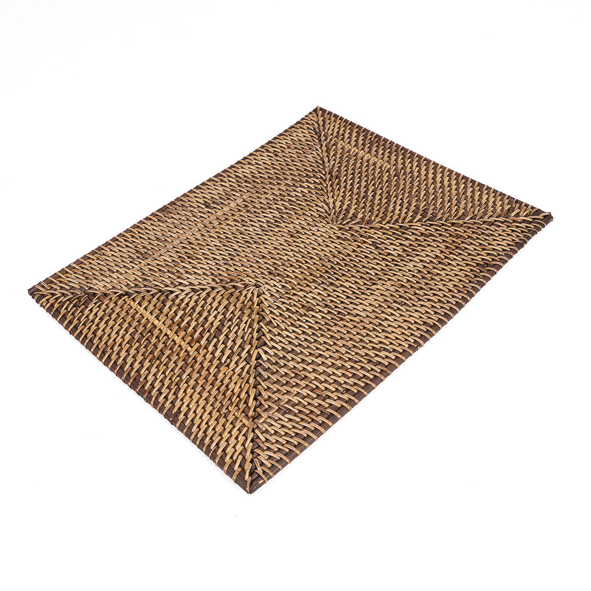 Bazar Bizar Rotan Placemat Colonial Rectangular Naturel/Bruin 40 x 30 cm
