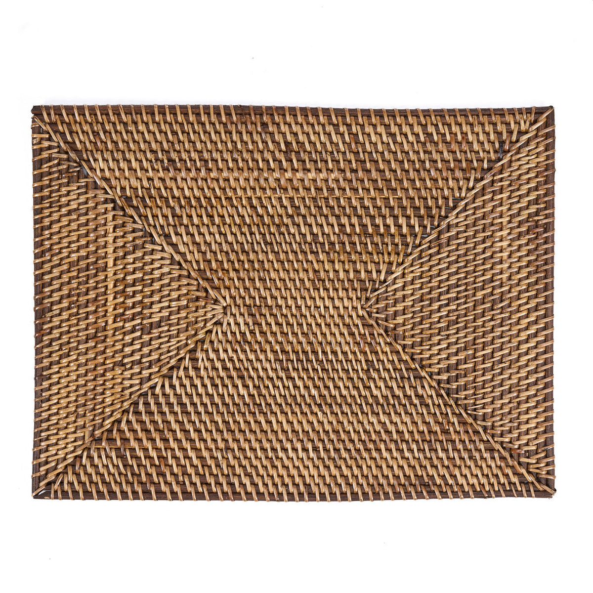 Bazar Bizar Rotan Placemat Colonial Rectangular Naturel/Bruin 40 x 30 cm
