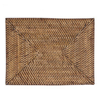 Bazar Bizar Rotan Placemat Colonial Rectangular Naturel/Bruin 40 x 30 cm