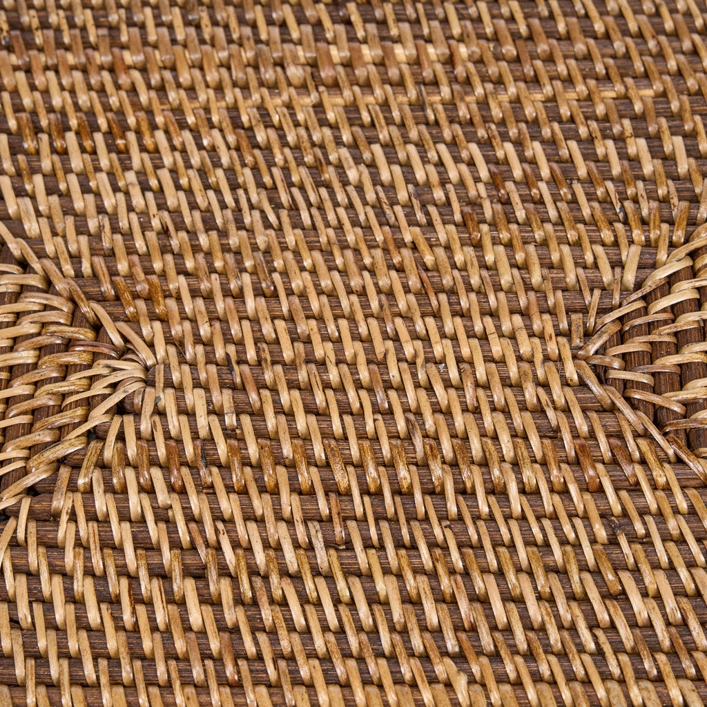 Bazar Bizar Rotan Placemat Colonial Rectangular Naturel/Bruin 40 x 30 cm