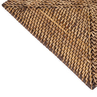 Bazar Bizar Rotan Placemat Colonial Rectangular Naturel/Bruin 40 x 30 cm