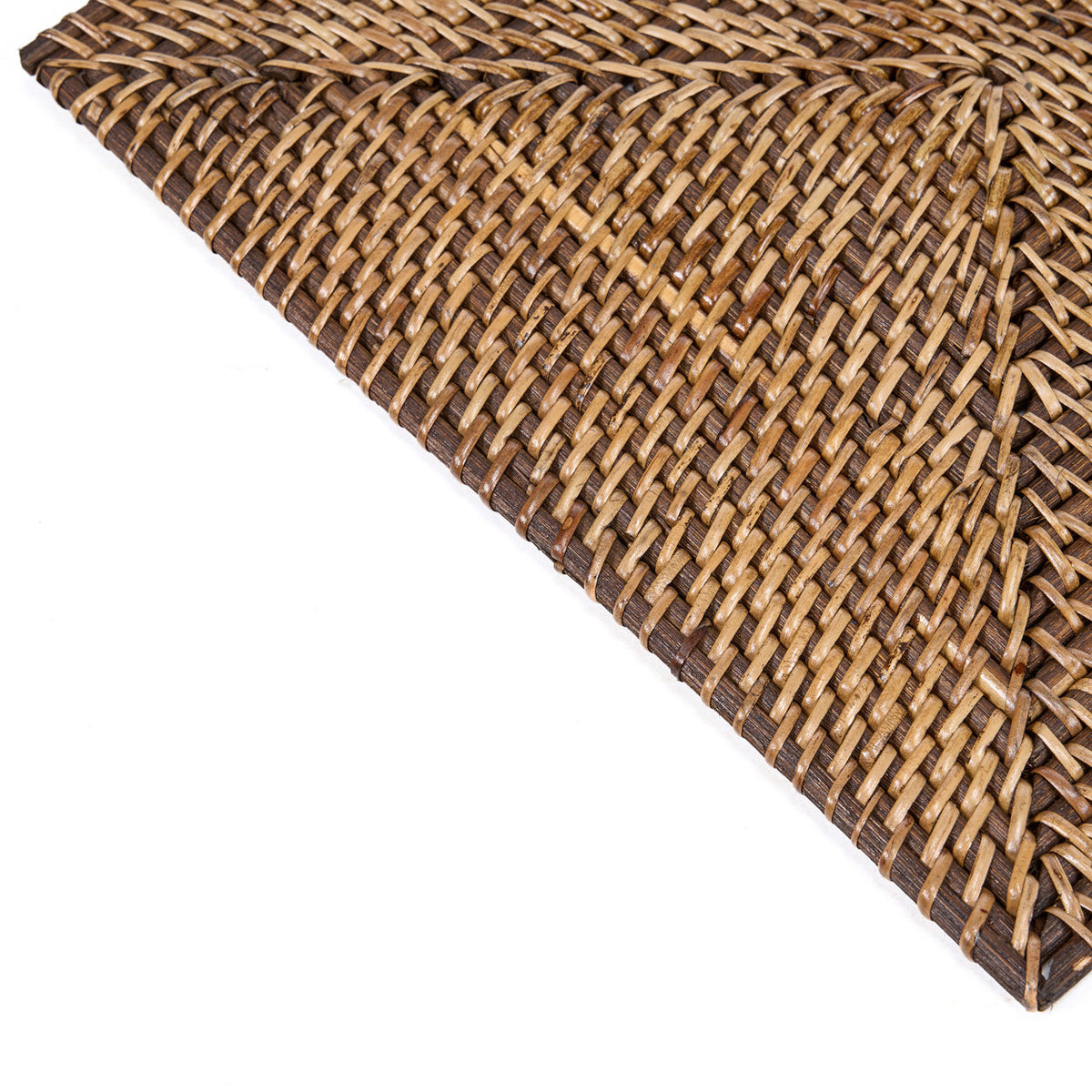 Bazar Bizar Rotan Placemat Colonial Rectangular Naturel/Bruin 40 x 30 cm