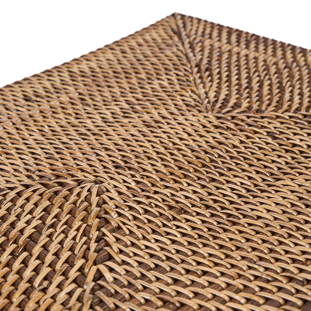 Bazar Bizar Rotan Placemat Colonial Rectangular Naturel/Bruin 40 x 30 cm
