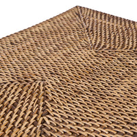 Bazar Bizar Rotan Placemat Colonial Rectangular Naturel/Bruin 40 x 30 cm