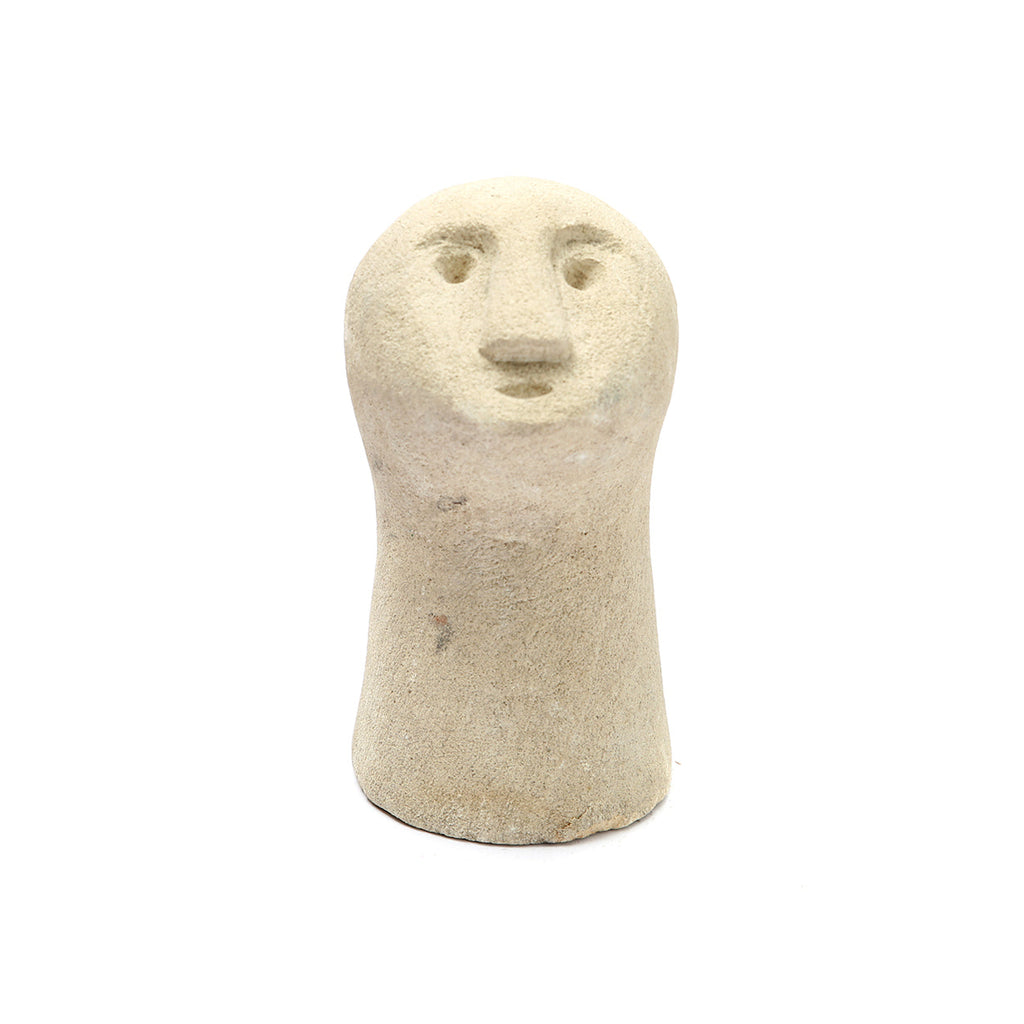 Bazar Bizar Zandstenen Sculptuur Sumba Naturel 8 x 8 x 17 cm