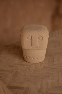 Bazar Bizar Zandstenen Sculptuur Sumba Naturel 10 x 10 x 9 cm
