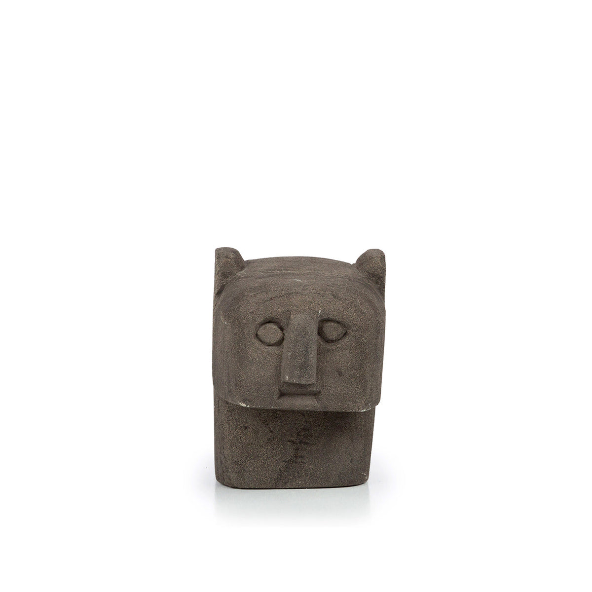 Bazar Bizar Zandstenen Sculptuur Sumba Grijs 6 x 7 x 9 cm