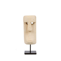 Bazar Bizar Zandstenen Sculptuur Sumba #20 On Stand Naturel 5 x 6 x 19 cm