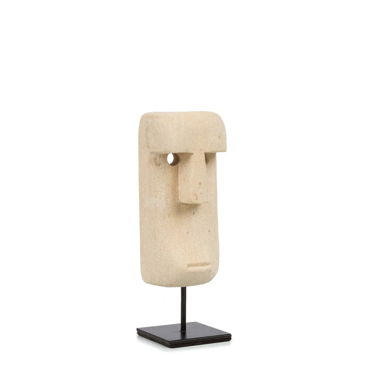 Bazar Bizar Zandstenen Sculptuur Sumba #20 On Stand Naturel 5 x 6 x 19 cm