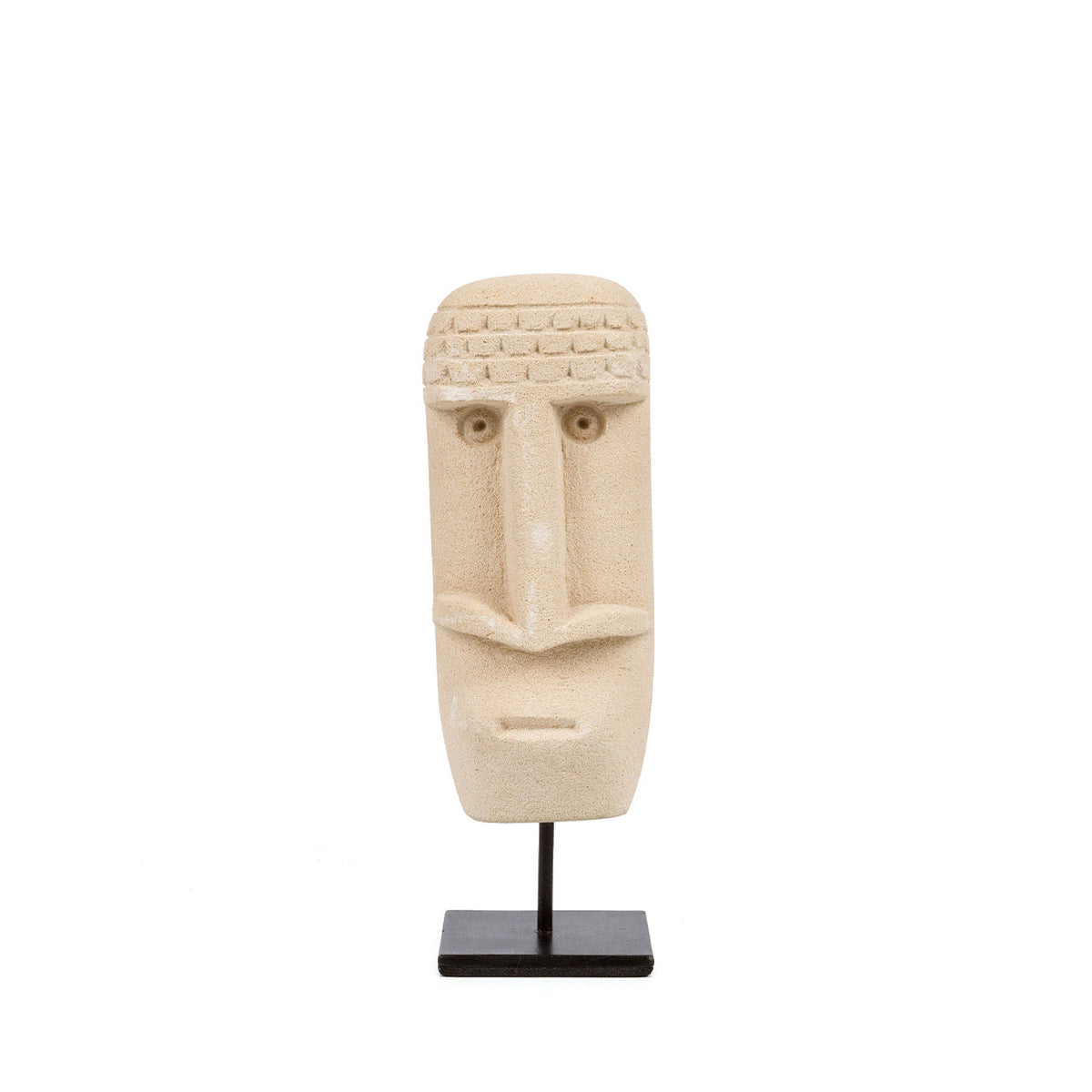 Bazar Bizar Zandstenen Sculptuur Sumba #21 On Stand Naturel 5 x 6 x 19 cm
