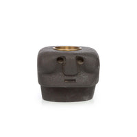 Bazar Bizar Zandstenen Kandelaar Sumba Zwart 10 x 10 x 9 cm