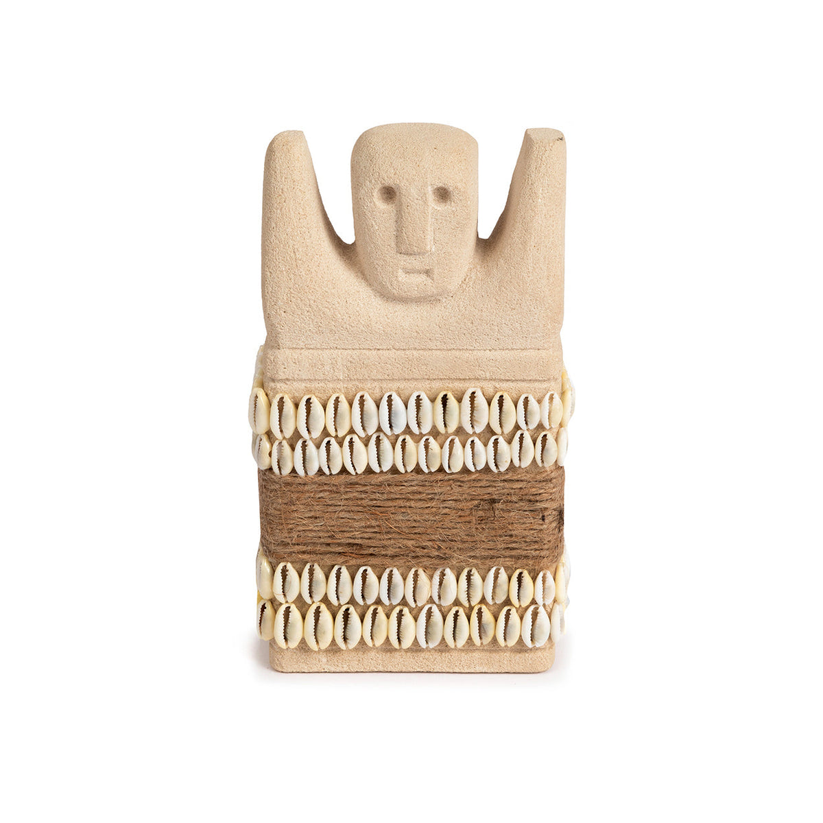 Bazar Bizar Zandstenen Sculptuur Sumba Naturel 9 x 5 x 17 cm