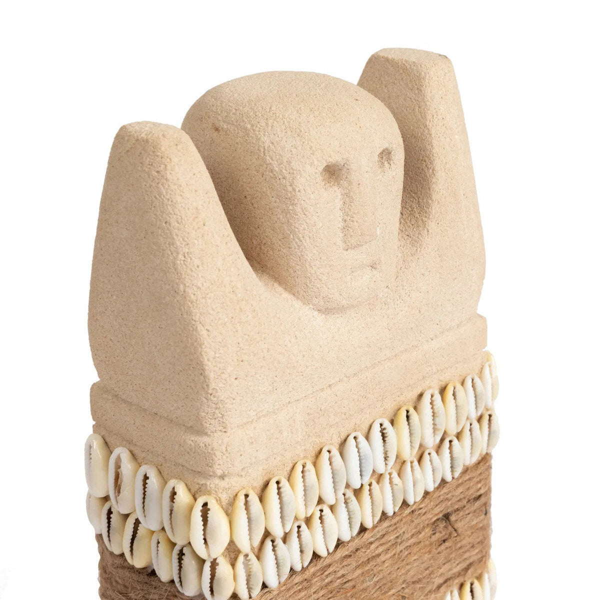 Bazar Bizar Zandstenen Sculptuur Sumba Naturel 9 x 5 x 17 cm