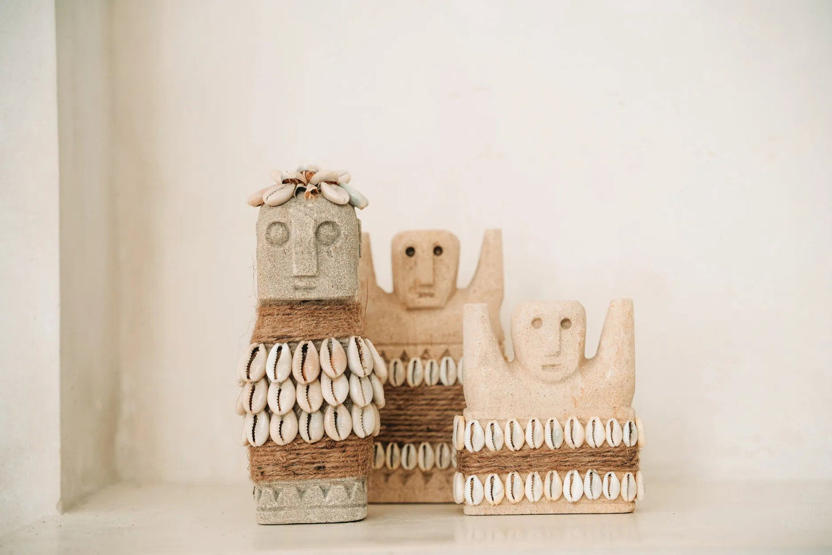Bazar Bizar Zandstenen Sculptuur Sumba Naturel 8 x 4 x 14 cm