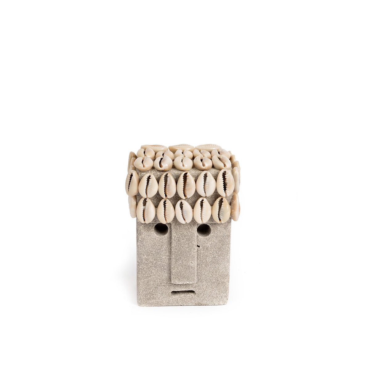 Bazar Bizar Zandstenen Sculptuur Sumba Grijs 7 x 5 x 11 cm