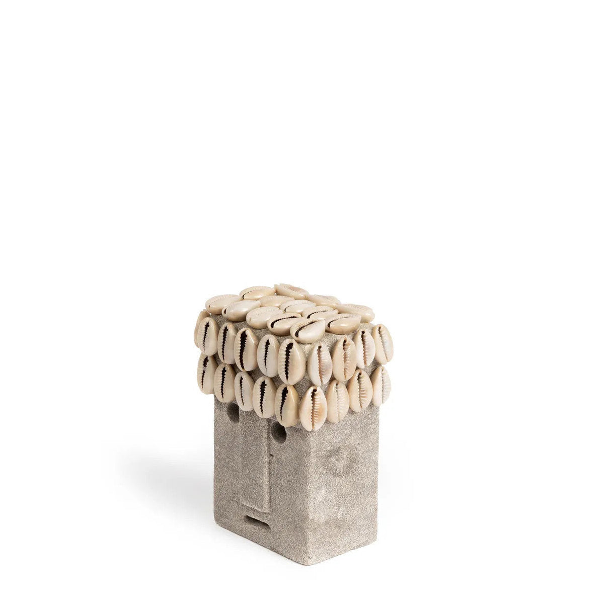Bazar Bizar Zandstenen Sculptuur Sumba Grijs 7 x 5 x 11 cm