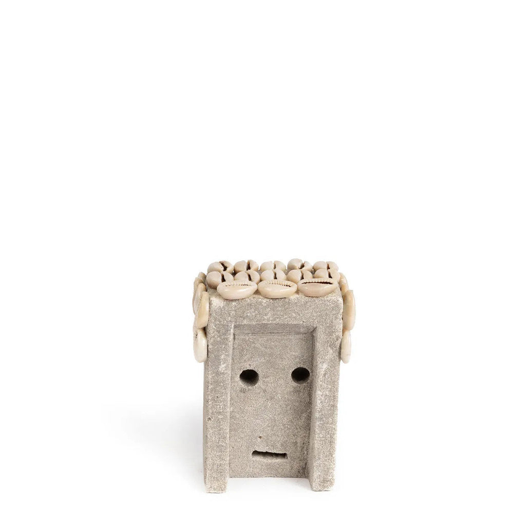 Bazar Bizar Zandstenen Sculptuur Sumba Grijs 7 x 5 x 11 cm