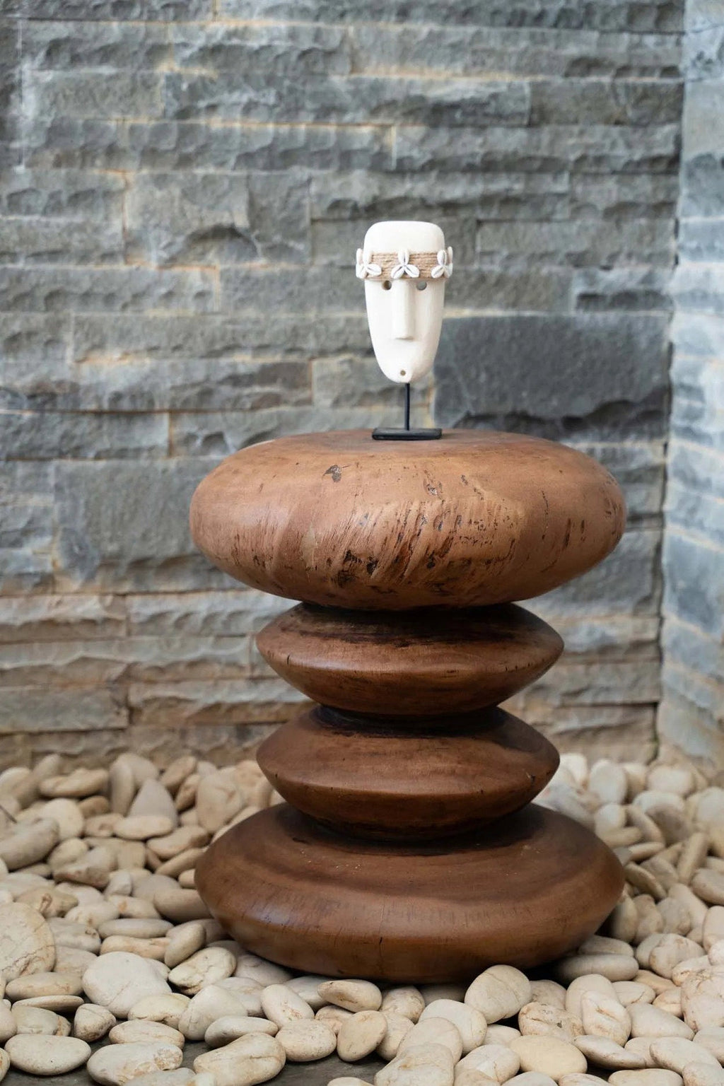 Bazar Bizar Zandstenen Sculptuur Sumba Naturel 6 x 5 x 19 cm