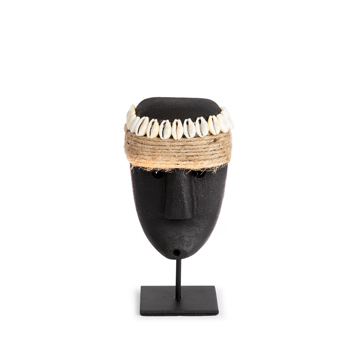 Bazar Bizar Zandstenen Sculptuur Sumba Zwart 7 x 5 x 16 cm