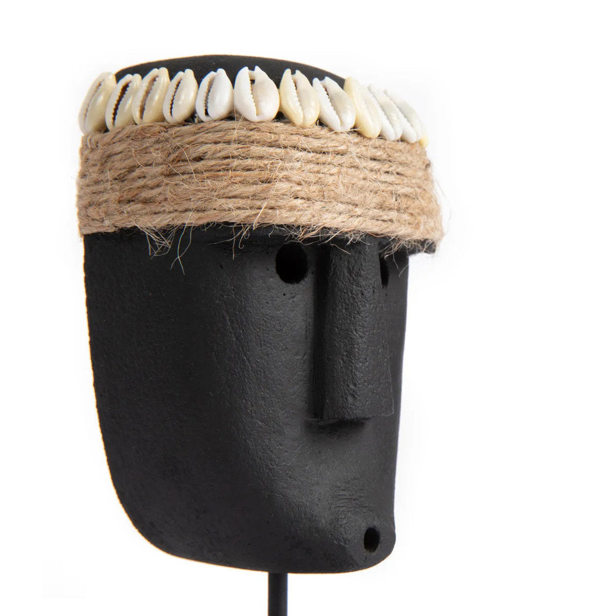 Bazar Bizar Zandstenen Sculptuur Sumba Zwart 7 x 5 x 16 cm