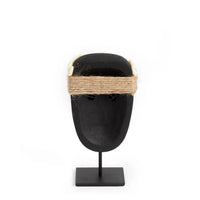 Bazar Bizar Zandstenen Sculptuur Sumba Zwart 7 x 5 x 16 cm