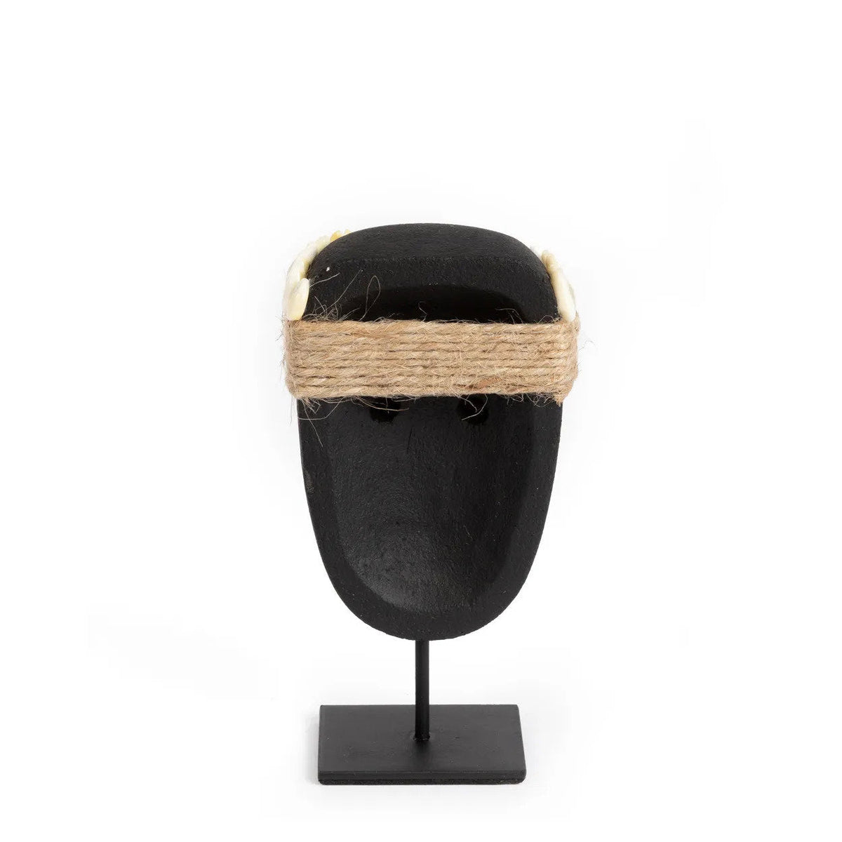 Bazar Bizar Zandstenen Sculptuur Sumba Zwart 7 x 5 x 16 cm