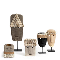 Bazar Bizar Zandstenen Sculptuur Sumba Zwart 7 x 5 x 16 cm