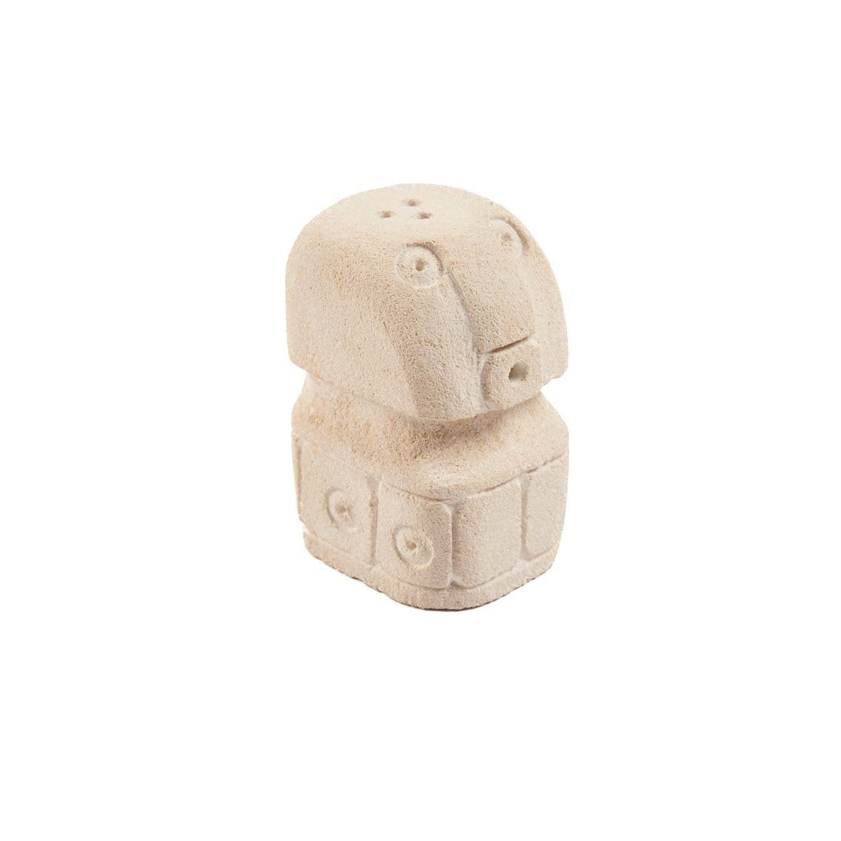 Bazar Bizar Zandstenen Peper- en zoutstel Sumba Naturel 4 x 5 x 7 cm - Set van 2