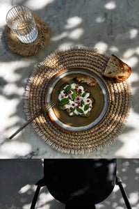 Bazar Bizar Raffia Placemat Shell Pan Naturel Ø38 cm